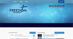 Desktop Screenshot of freedomministries.org